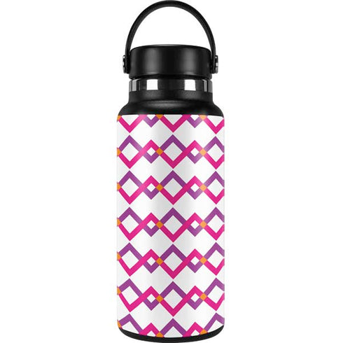 Chevron White Out Hydro Flask 32oz Wide Mouth Skin